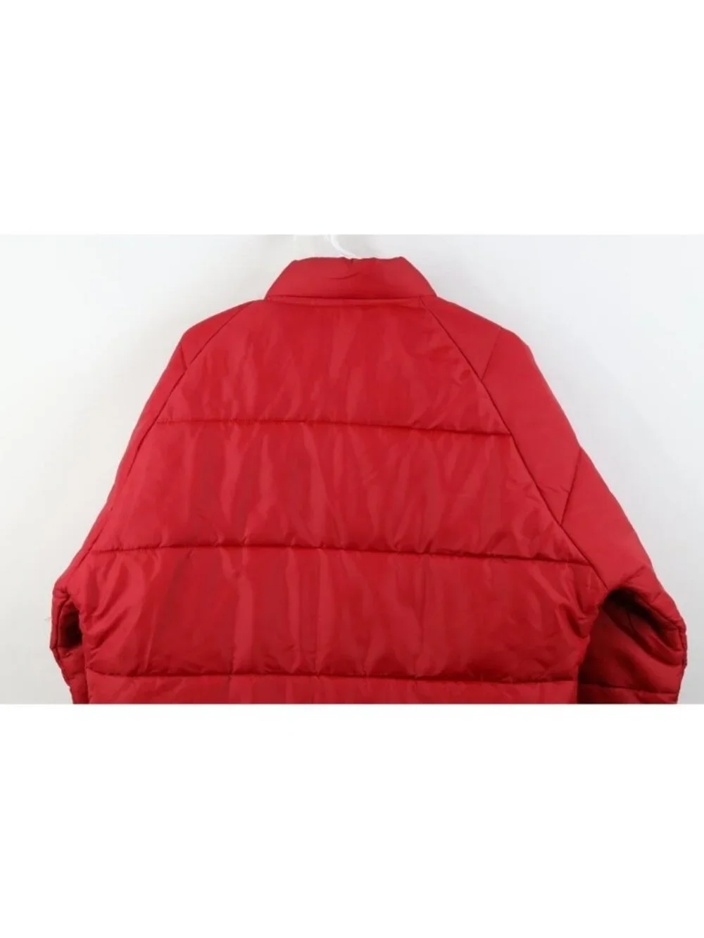 Vintage 70s Streetwear Mens Large Crows Hybrids Seeds Farming Puffer Jacket USA